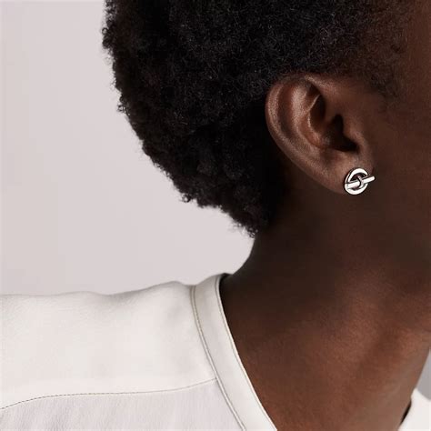 hermes chaine d'ancre earrings.